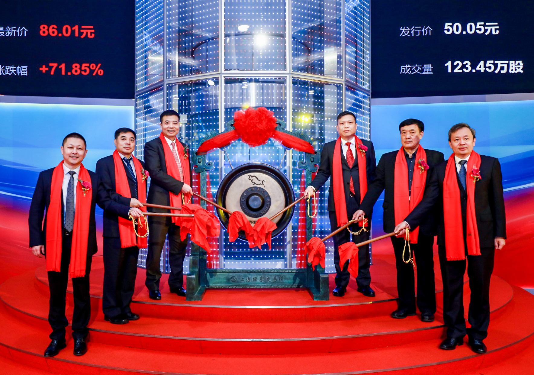 ▲ 品茗股份科創(chuàng)板股票交易鳴鑼開(kāi)市